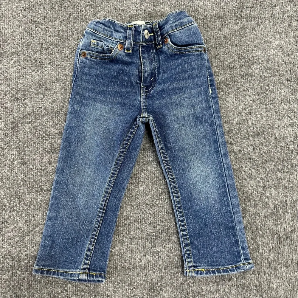 Levi's Jeans Boys Size 18M Blue 511 Slim Fit Adjustable Waist Denim Pants